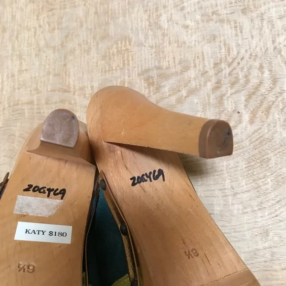 Coach Katy Multicolored Mules Heeled Size 6.5 - Picture 5 of 11